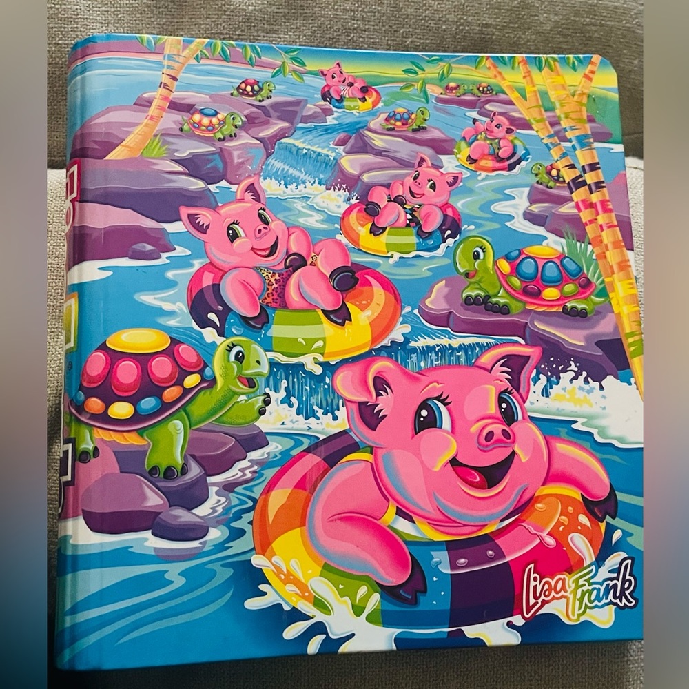 Lisa Frank 3 ring binder